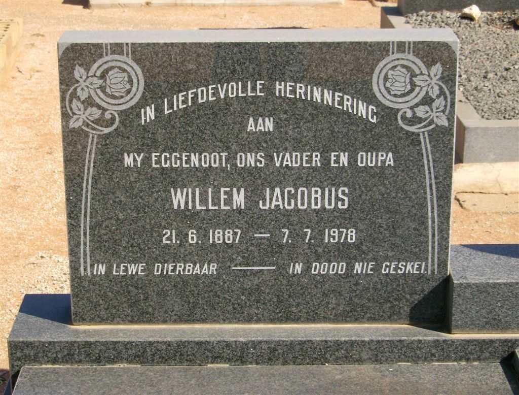 VISSER Willem Jacobus 1887-1978