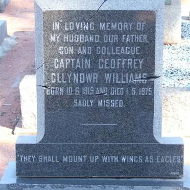 WILLIAMS Geoffrey Gllyndwr 1919-1975
