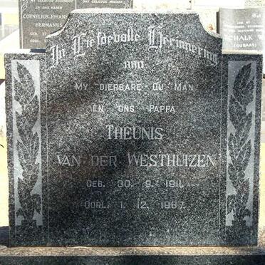 WESTHUIZEN Theunis, van der 1911-1967