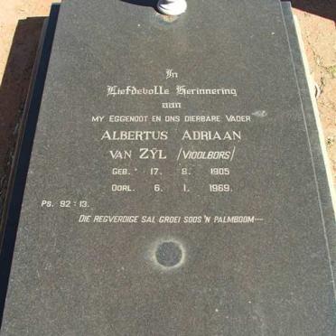 ZYL Albertus Adriaan, van 1905-1969