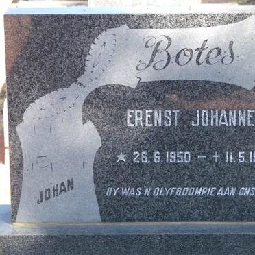 BOTES Erenst Johannes 1950-1973