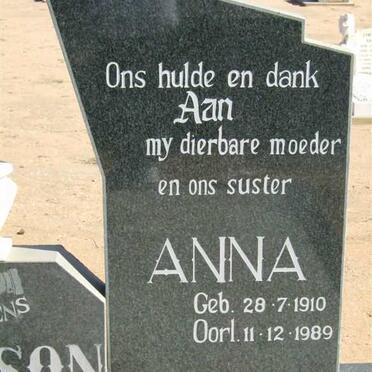 BASSON Anna 1910-1989