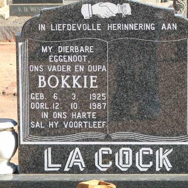 COCK Bokkie, la 1925-1987