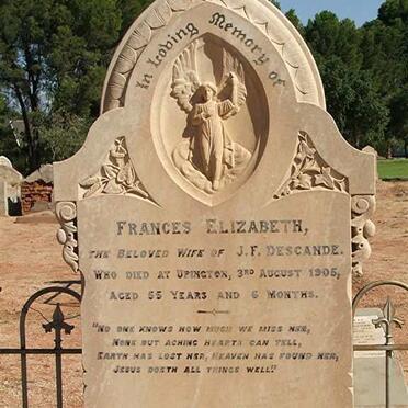 DESCANDE Frances Elizabeth  -1905