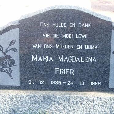 FRIER Maria Magdalena 1885-1966