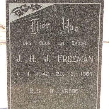 FREEMAN J.H.J. 1942-1967