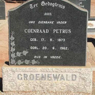 GROENEWALD Coenraad Petrus 1873-1962