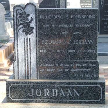 JORDAAN Hermanus J. 1873-1957