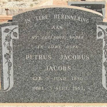 JACOBS Petrus Jacobus 1890-1953