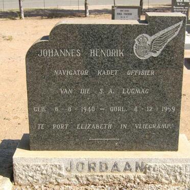 JORDAAN Johannes Hendrik 1940-1959