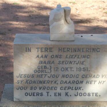 JOOSTE Baba 1951-1951