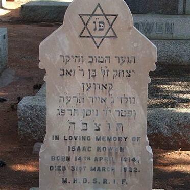 KOWEN Isaac 1914-1922