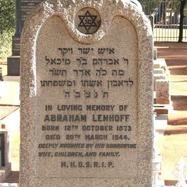 LENHOFF Abraham 1873-1944