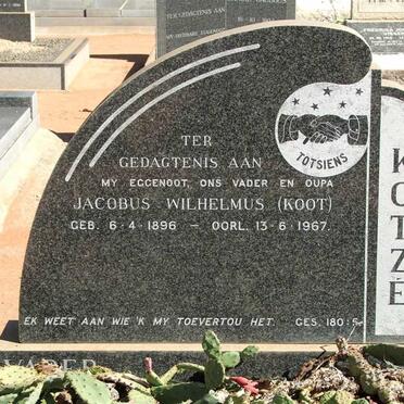 KOTZE Jacobus Wilhelmus 1896-1967