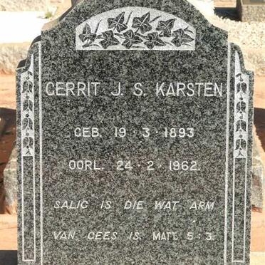 KARSTEN Gerrit J.S. 1893-1962