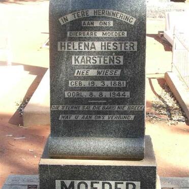 KARSTENS Helena Hester nee WIESE 1881-1944