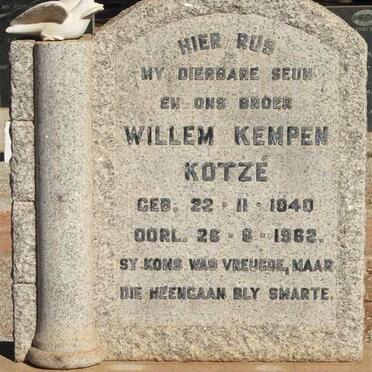 KOTZÉ Willem Kempen 1940-1962