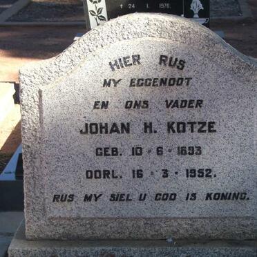 KOTZE Johan H. 1893-1952