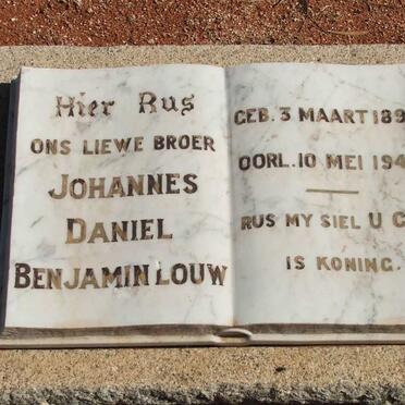 LOUW Johannes Daniel Benjamin 1893-1944