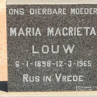 LOUW Maria Magrieta 1898-1965