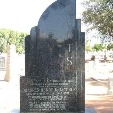 LOOTS Johannes Hendrik Jacobus 1888-1952