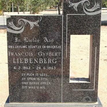 LIEBENBERG Francois Gysbert 1962-1963