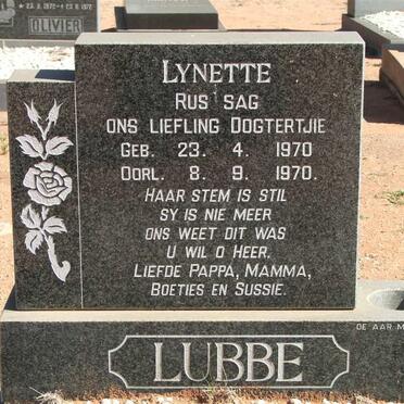 LUBBE Lynette 1970-1970