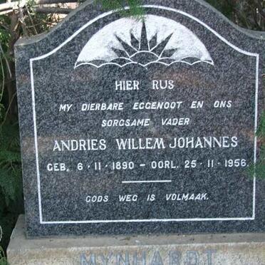 MYNHARDT Andries Willem Johannes 1890-1956