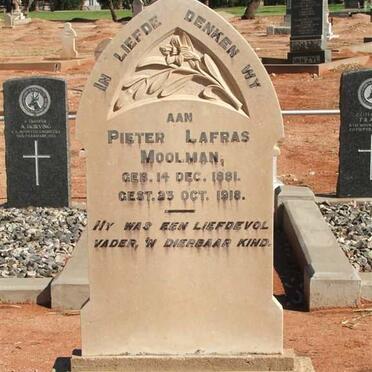 MOOLMAN Pieter Lafras 1881-1918