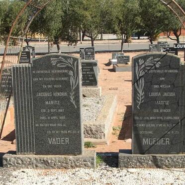 MARITZ Jacobus Hendrik 1887-1959 &amp; Louisa Jacoba BURGER 1890-1969