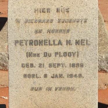 NEL Petronella M. nee DU PLOOY 1896-1949