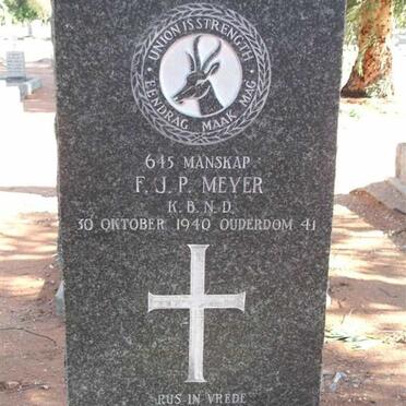 MEYER F.J.P. -1940