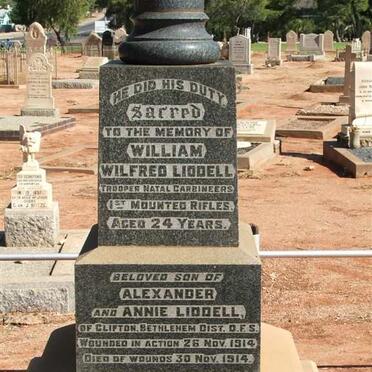 LIDDELL William Wilfred -1914