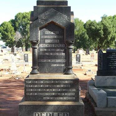 PEPLER Hendrik Lodewyk 1876-1943