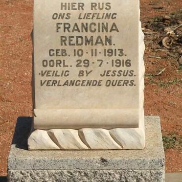 REDMAN Francina 1913-1916