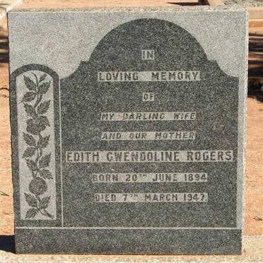 ROGERS Edith Gwendoline 1894-1947