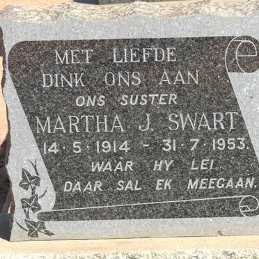 SWART Martha J. 1914-1953