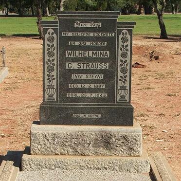 STRAUSS Wilhelmina C. nee STEYN 1887-1945
