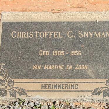 SNYMAN Christoffel C. 1905-1956