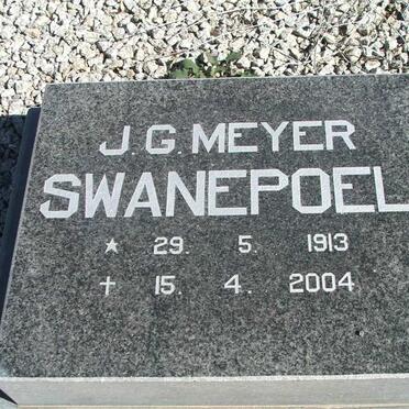 SWANEPOEL Christiaan Hendrik Jacobus 1869-1952 &amp; Anna Stevesina MEYER 1874-1954 :: SWANEPOEL J.G. Meyer 1913-2004