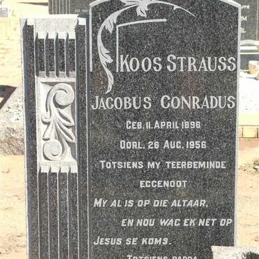 STRAUSS Jacobus Conradus 1896-1956
