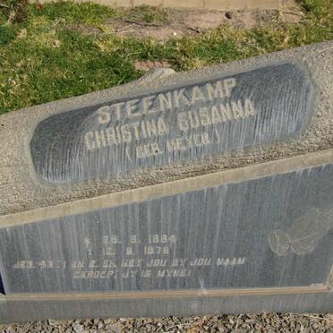 STEENKAMP Christina Susanna nee MEYER 1884-1978