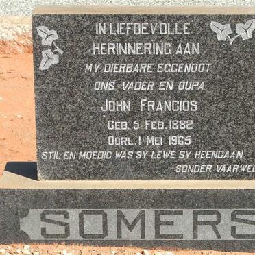 SOMERS John Francios 1882-1965