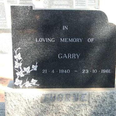 THORNE Garry 1940-1961