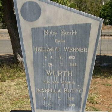 WURTH Hellmut Werner 1913-1976 &amp; Isabella BUTTY 1910-1989