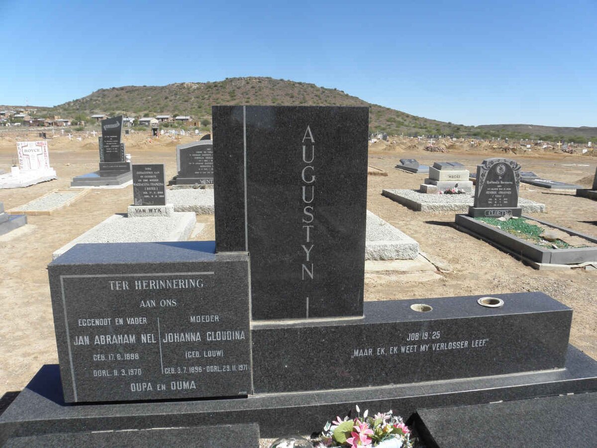 AUGUSTYN Jan Abraham Nel 1888-1970 & Johanna Gloudina LOUW 1896-1971