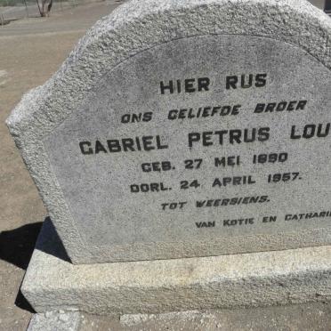 LOUW Gabriel Petrus 1890-1957