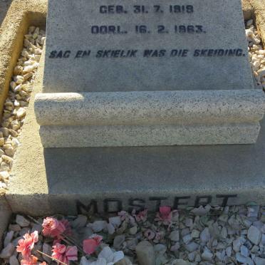 MOSTERT Willem 1919-1963
