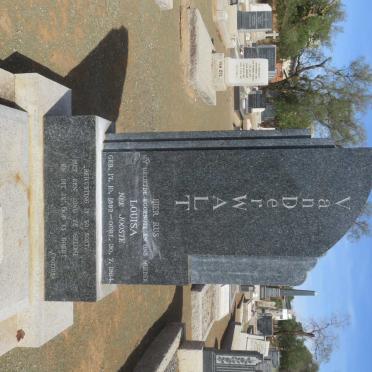 WALT Louisa, van der nee JOOSTE 1892-1954