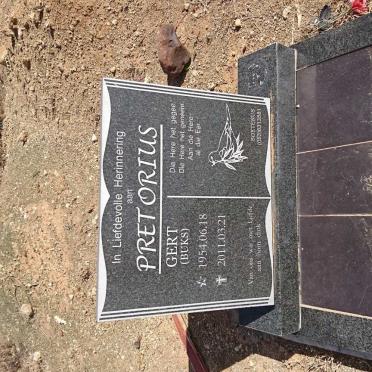 PRETORIUS Gert 1954-2011